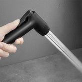 ABS Dual Flow Health Faucet with Hose & Hook, Black