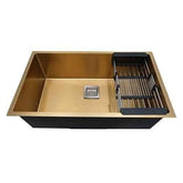 Gold Stainless Steel Single Bowl Sink - Marcoware