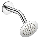 SS Trident Round 4 Inches Shower Head with Arm & Wall Flange - Marcoware