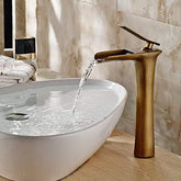 Waterfall Design Single Lever Basin Mixer with Hot & Cold Pipes - Marcoware