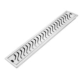 Wave Bathroom/Shower Floor Drain with Collar | Stainless Steel 304 - Marcoware