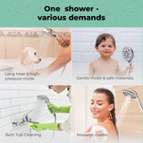 6 Mode Hybrid 2in1 Hand / Overhead Shower with Hose & Arm Adapter - Marcoware