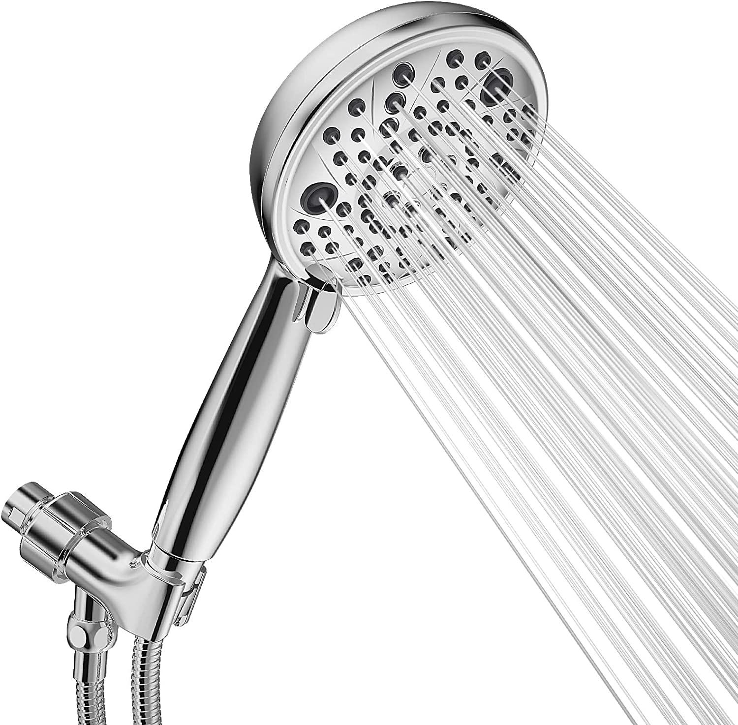8 Mode Hand shower With Hose & Overhead Shower Adapter - Marcoware