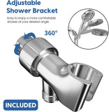 8 Mode Hand shower With Hose & Overhead Shower Adapter - Marcoware