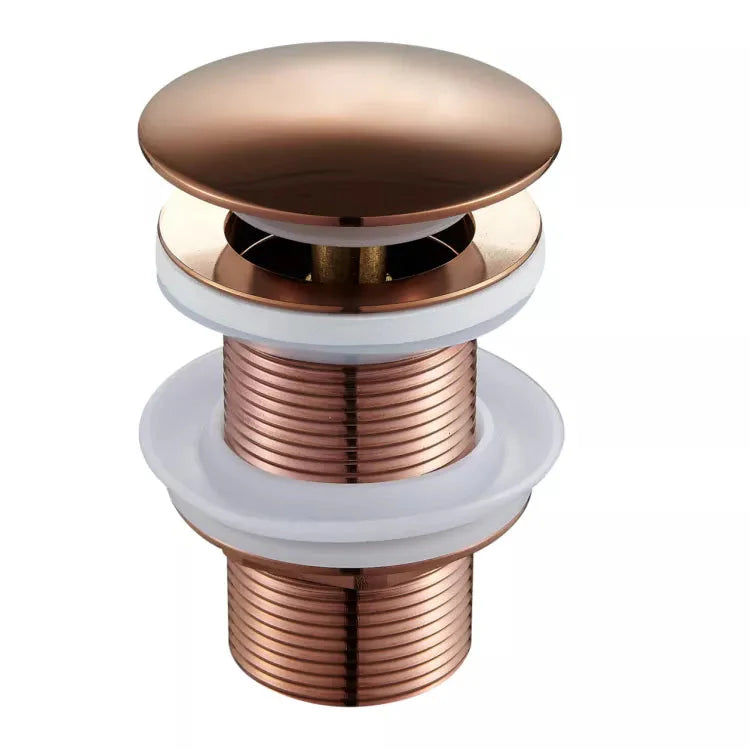 Pop Up Full Thread Waste Coupling , Rose Gold