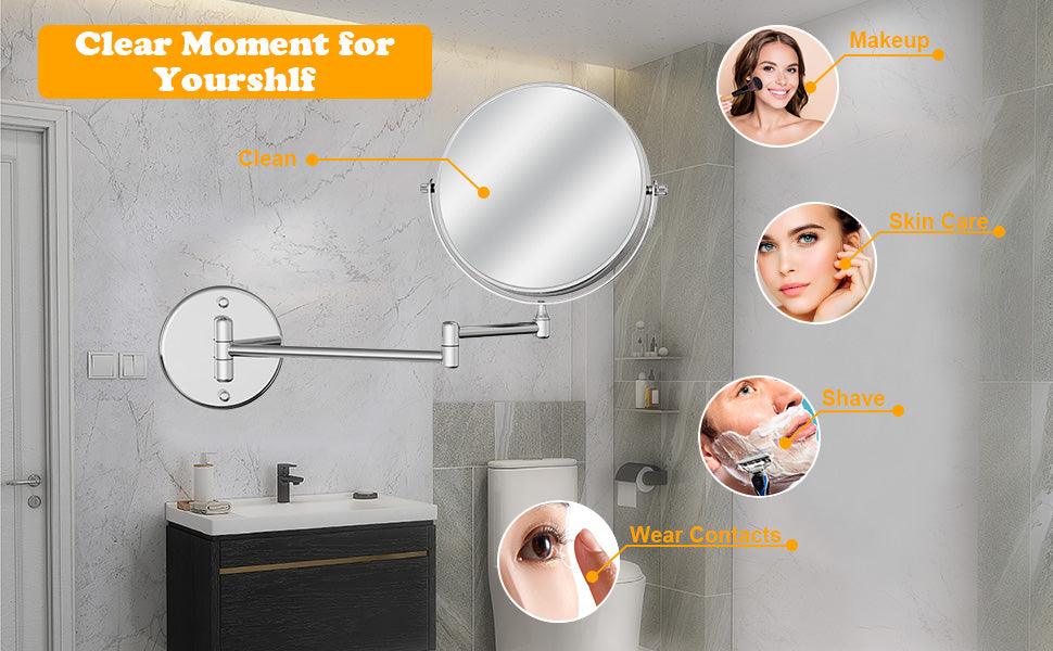 Adjustable Magnifying Bathroom Mirror - Marcoware