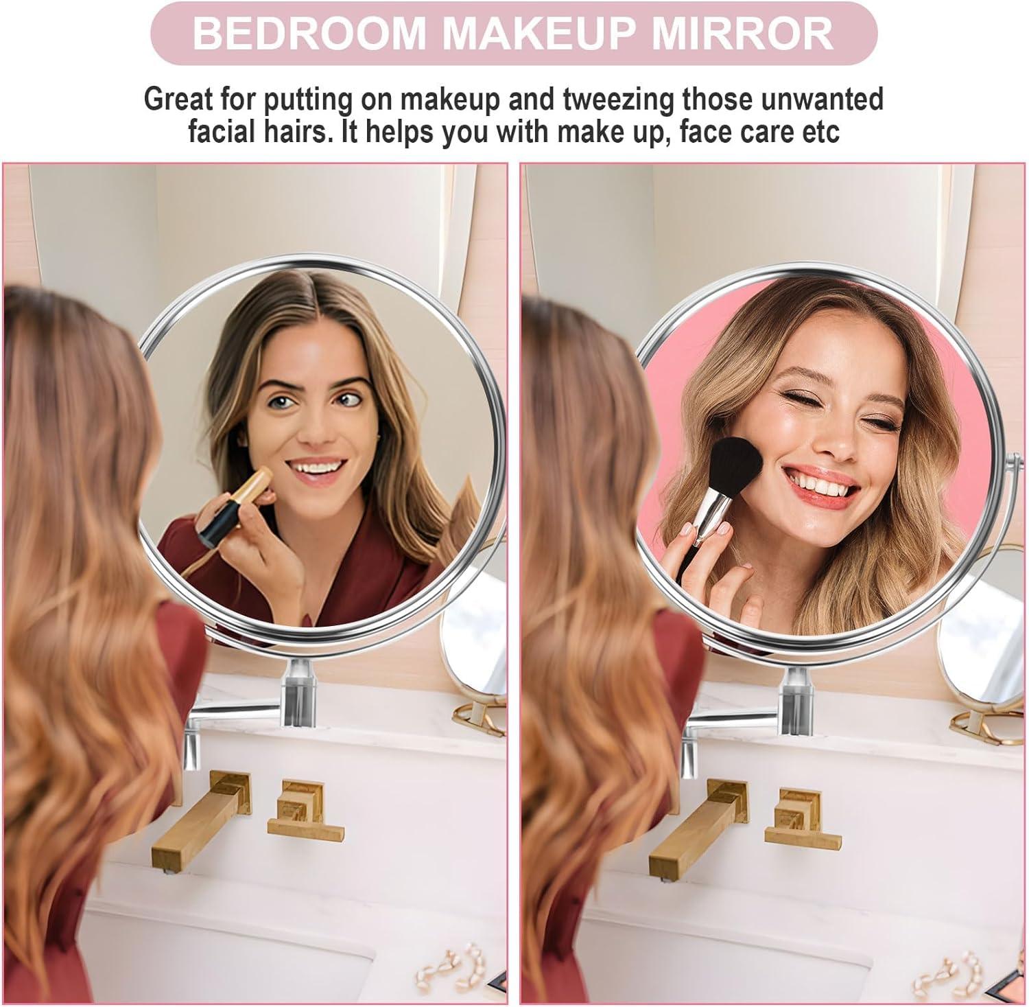 Adjustable Magnifying Bathroom Mirror - Marcoware