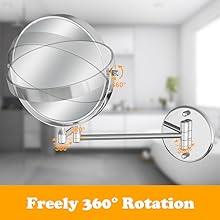 Adjustable Magnifying Bathroom Mirror - Marcoware