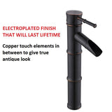 Antique Bamboo Waterfall Basin Mixer - Marcoware