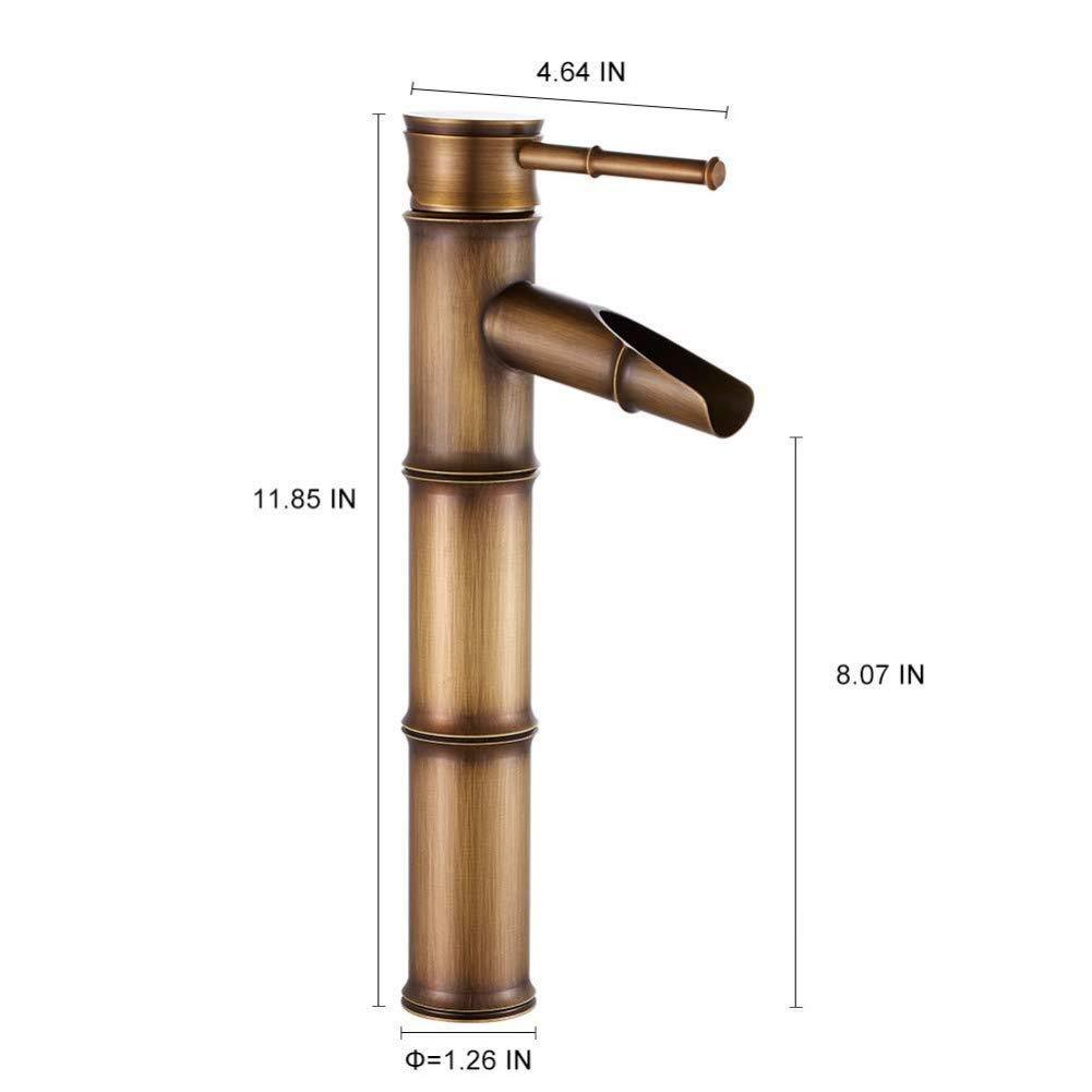 Antique Bamboo Waterfall Basin Mixer - Marcoware