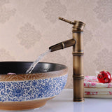 Antique Bamboo Waterfall Basin Mixer - Marcoware