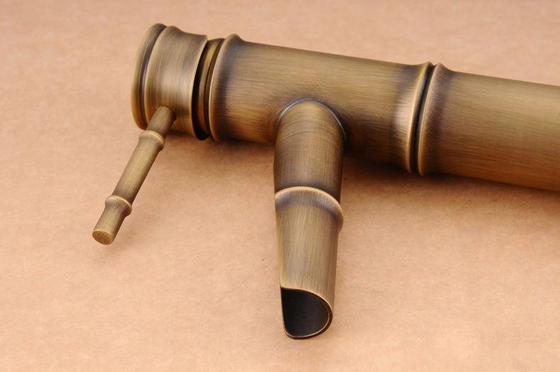 Antique Bamboo Waterfall Basin Mixer - Marcoware