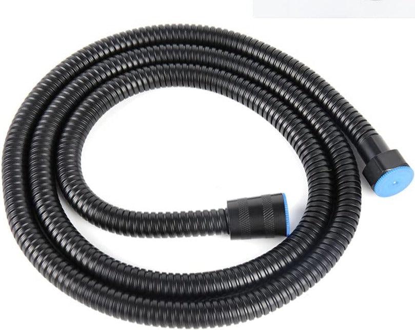 Black SS Heavy Duty Shower Hose, Ultra Flexible, 1 Meter (Recommended for Health faucet) - Marcoware
