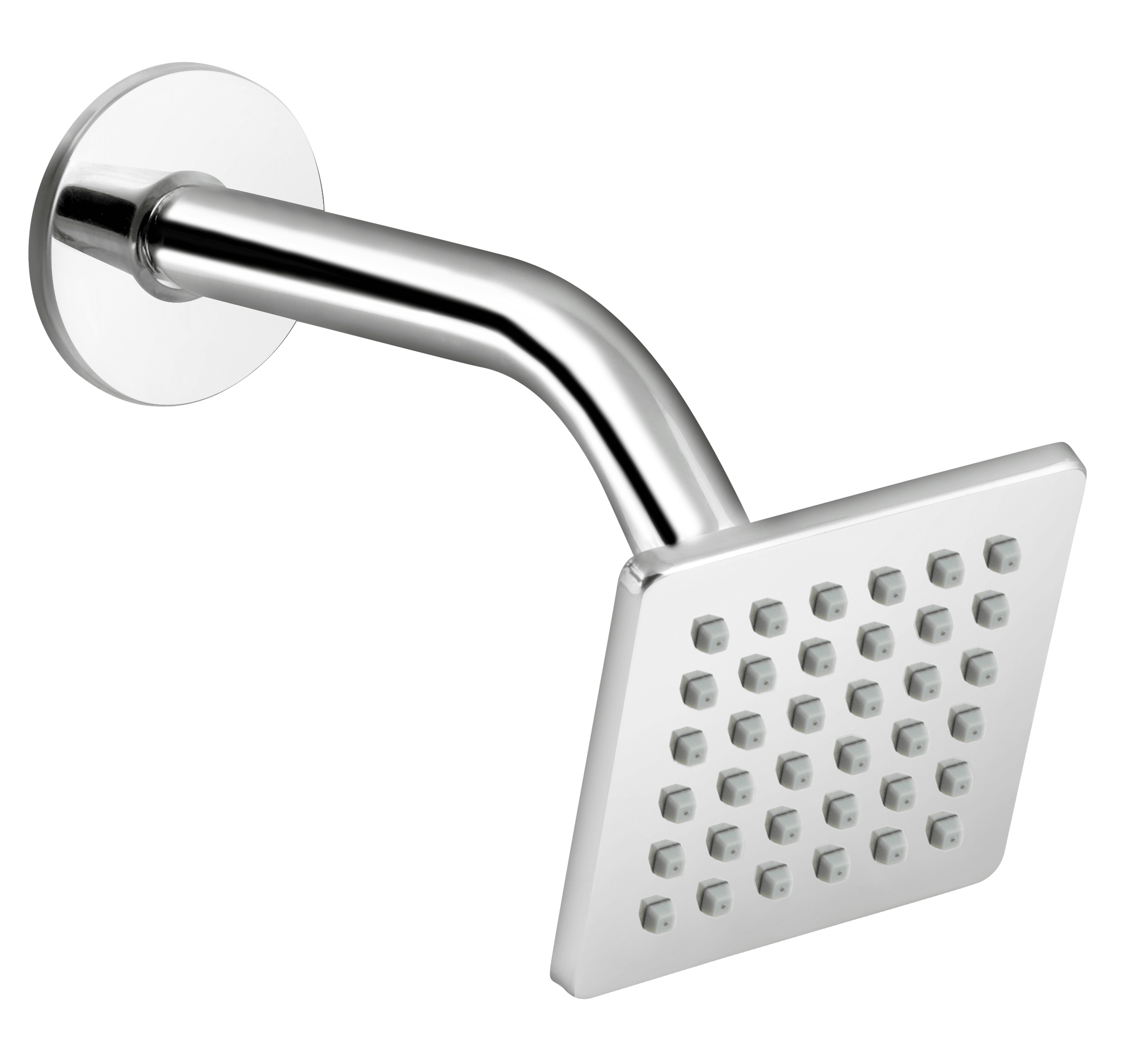Premium Chrome Stainless Steel Rain Shower Head by Breezo - Marcoware
