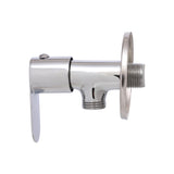 Sleek Chrome Angle Valve with Wall Flange - Marcoware