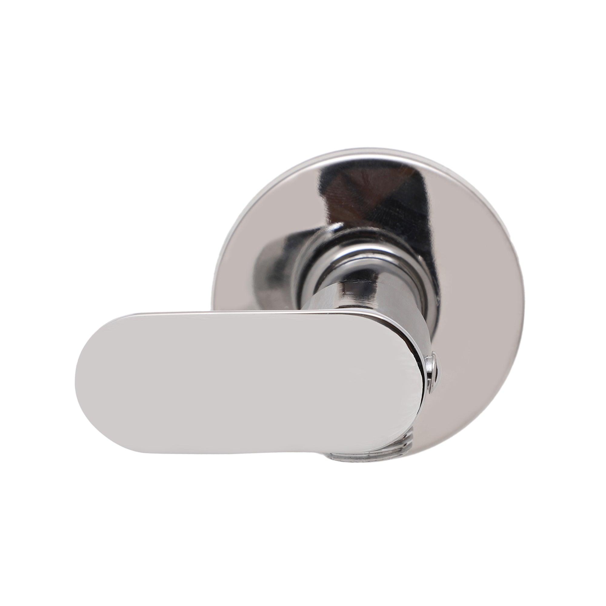 Sleek Chrome Angle Valve with Wall Flange - Marcoware