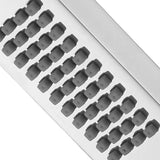 Sleek Rectangular Brass Hand Shower in Chrome - Marcoware