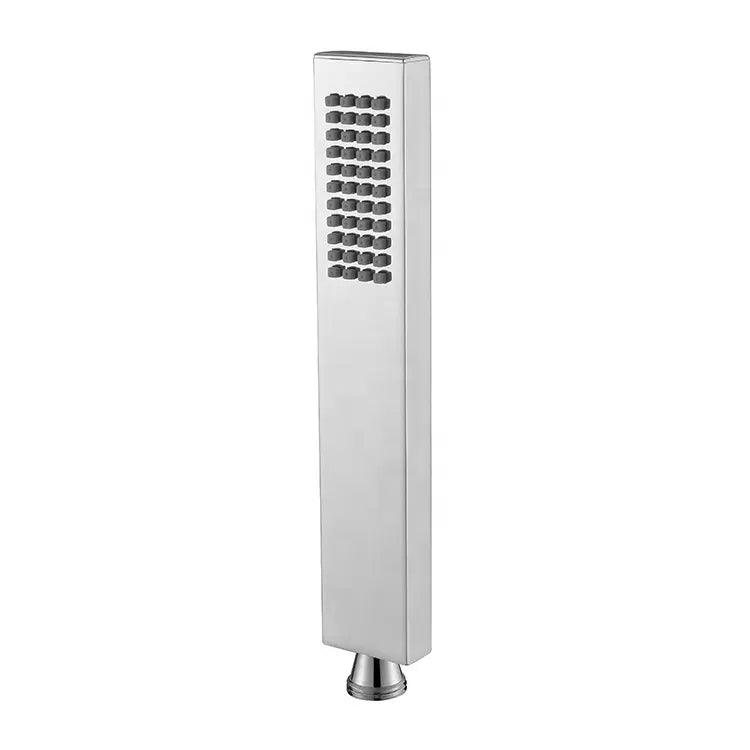 Sleek Rectangular Brass Hand Shower in Chrome - Marcoware