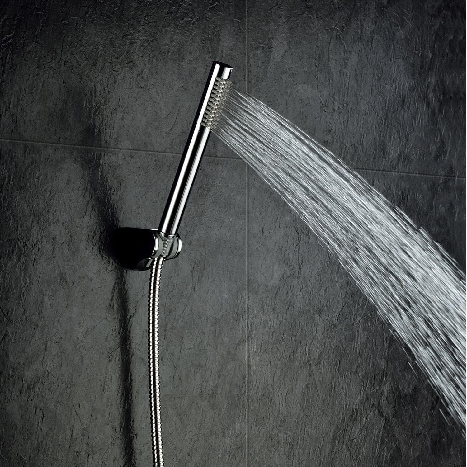 Sleek Round Brass Hand Shower , Chrome - Marcoware