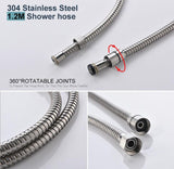 Stainless Steel Heavy Duty Health Faucet with Hose & Wall Mount Hook - Marcoware