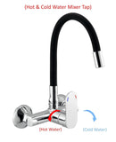Wall Mounted Sink Mixer with Flexible 360° Swivel Spout - Marcoware