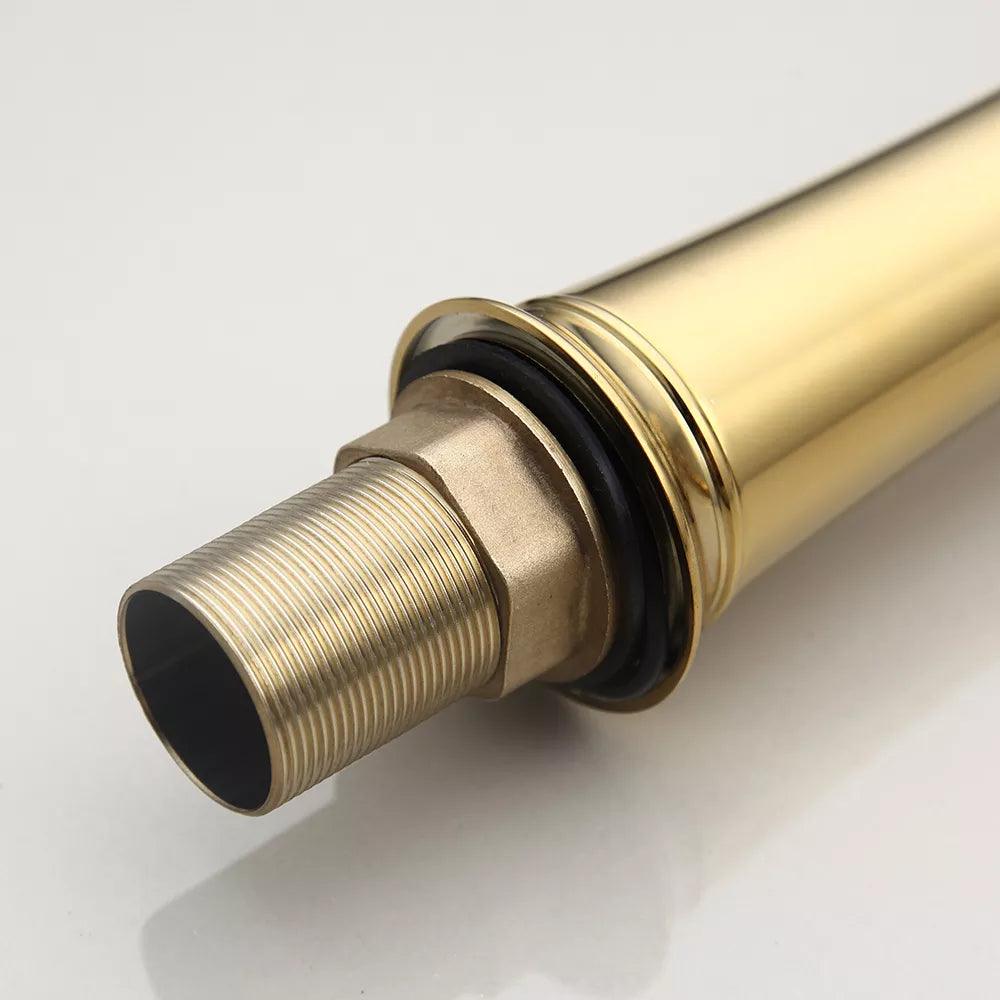 Waterfall Design Single Lever Basin Mixer with Hot & Cold Pipes - Marcoware