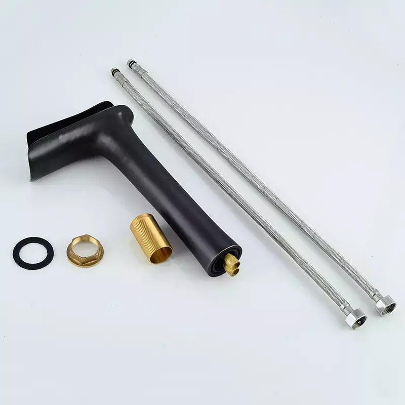 Waterfall Design Single Lever Basin Mixer with Hot & Cold Pipes - Marcoware