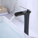 Waterfall Design Single Lever Basin Mixer with Hot & Cold Pipes - Marcoware