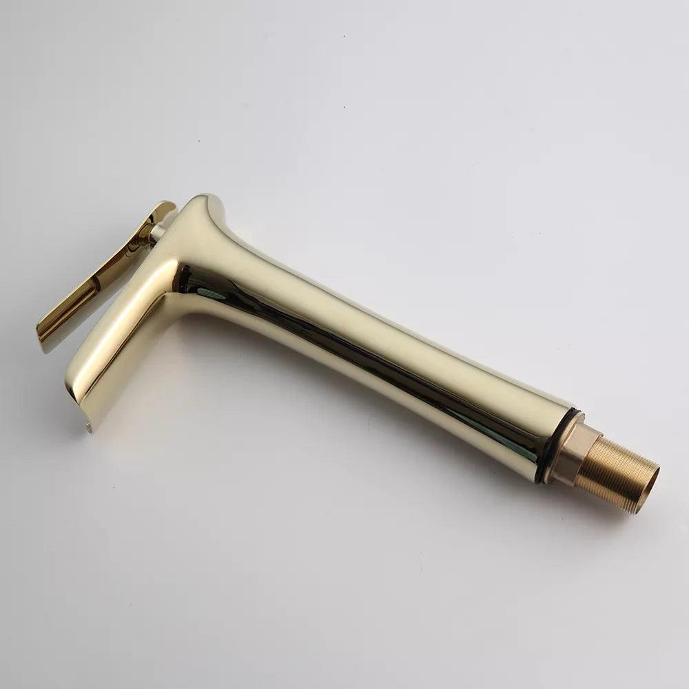 Waterfall Design Single Lever Basin Mixer with Hot & Cold Pipes - Marcoware