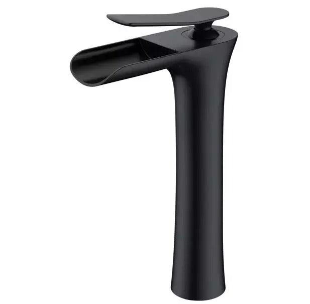 Waterfall Design Single Lever Basin Mixer with Hot & Cold Pipes - Marcoware