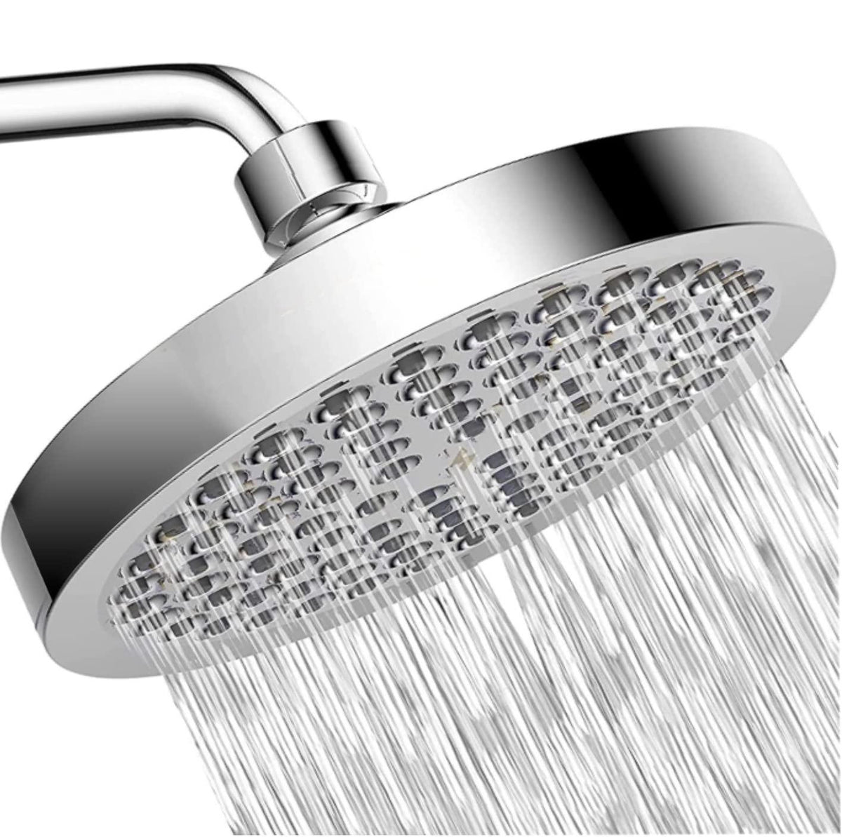 6 - Inch ABS Rain Shower Head with easy clean nozzles - Marcoware