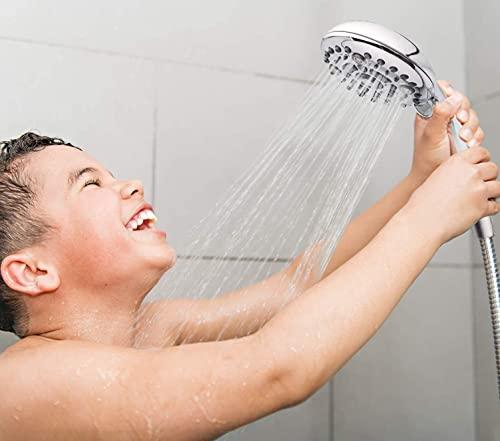 6 Mode Hybrid 2in1 Hand / Overhead Shower with Hose & Arm Adapter - Marcoware