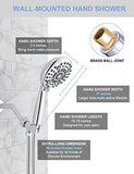 6 Mode Hybrid 2in1 Hand / Overhead Shower with Hose & Arm Adapter - Marcoware