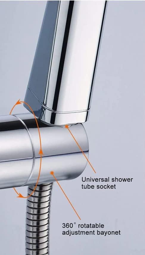 ABS Plastic Wall Mounted Hook for Faucet and Hand Shower (Adjustable Angle), Chrome Finish - Marcoware