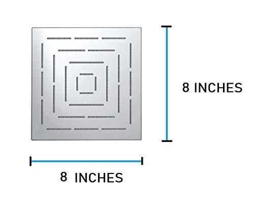 Amaze Square Stainless Steel Chrome Shower Head - Marcoware