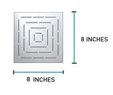 Amaze Square Stainless Steel Chrome Shower Head - Marcoware
