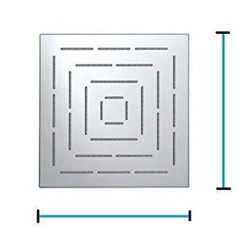 Amaze Square Stainless Steel Chrome Shower Head - Marcoware