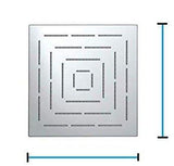 Amaze Square Stainless Steel Chrome Shower Head - Marcoware