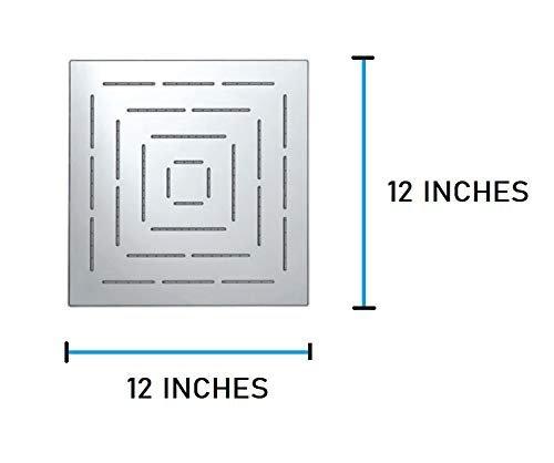 Amaze Square Stainless Steel Chrome Shower Head - Marcoware