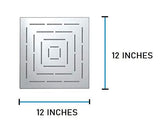 Amaze Square Stainless Steel Chrome Shower Head - Marcoware