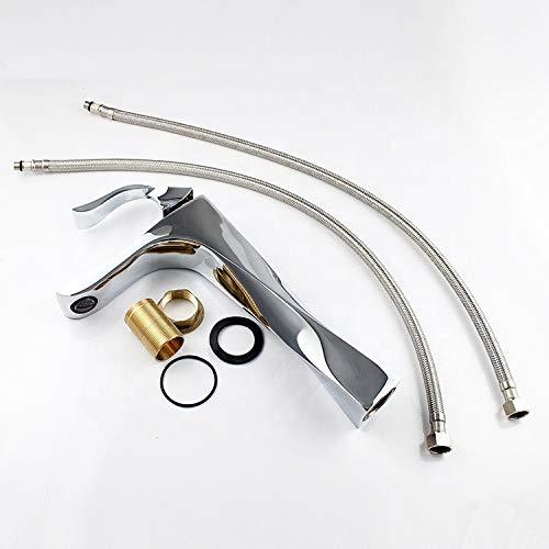 Antique Brass Twisty Tall Basin Mixer - Marcoware