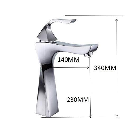 Antique Brass Twisty Tall Basin Mixer - Marcoware