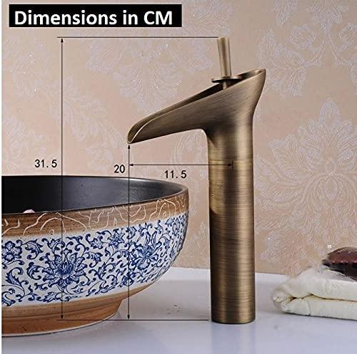 Antique Waterfall Design Joystick Basin Mixer - Marcoware