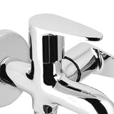 Brass Leaf 2 - Way Long Nose Tap Faucet, Chrome Finish - Marcoware