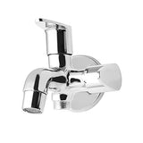 Brass Leaf 2 - Way Long Nose Tap Faucet, Chrome Finish - Marcoware