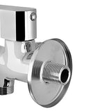 Chrome Brass 2 - Way Angle Valve with Wall Flange - Marcoware