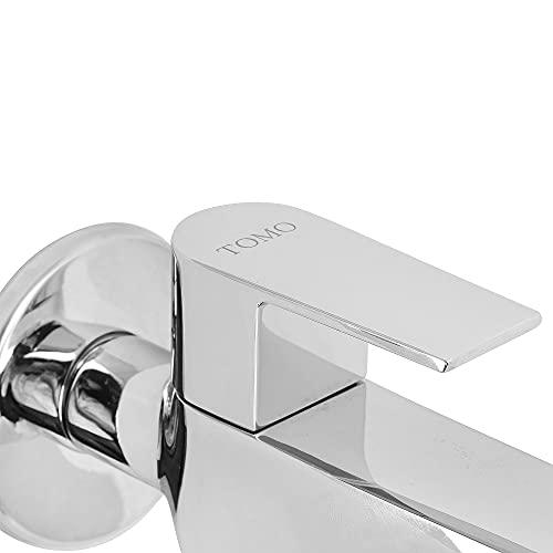 Chrome Brass Long Body Tap with Wall Flange - Marcoware