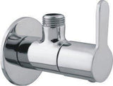Chrome Polished Fuzo Angle Valve with Wall Flange - Marcoware