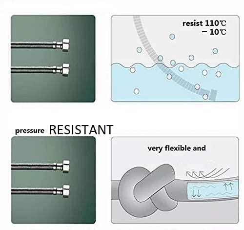 Flexible Braided Connection Pipe with Built - in Spanner for Water Heater & Basin Valve - Marcoware