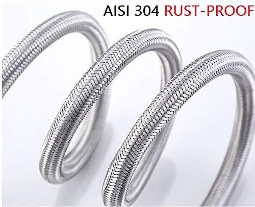 Flexible Braided Connection Pipe with Built - in Spanner for Water Heater & Basin Valve - Marcoware